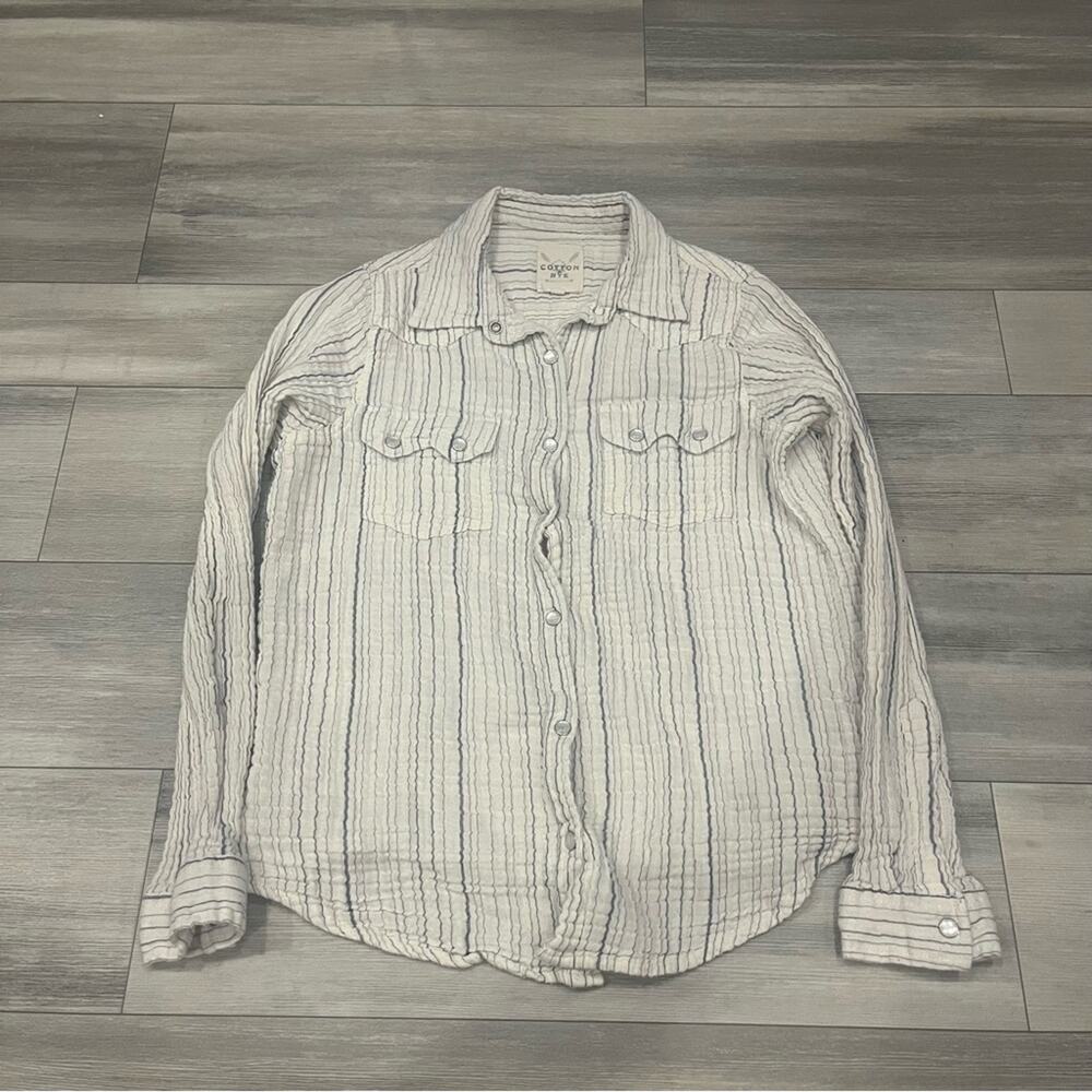 Rye White and Blue Striped Shirt